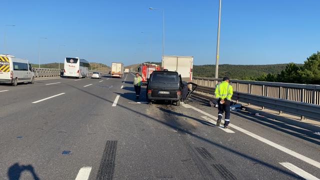 Kuzey Marmara Otoyolunda trafik kazası: 2 ağır yaralı