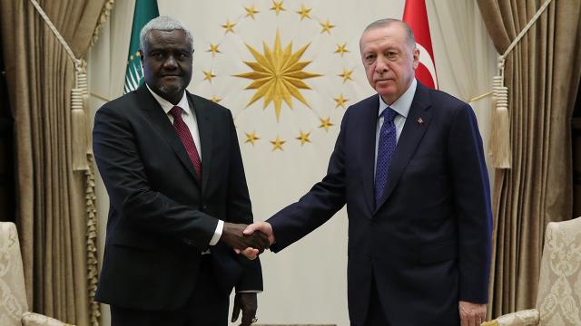 Cumhurbaşkanı Erdoğanın kabulü