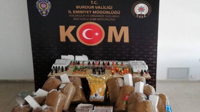 Burdurda kaçak sigara operasyonu