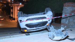 Navigasyon merdivenlere yönlendirince takla attı