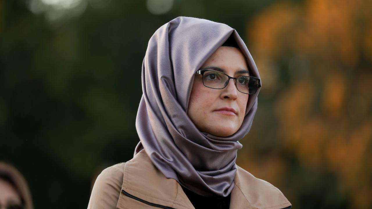 Nişanlısı Hatice Cengiz de törene katıldı 