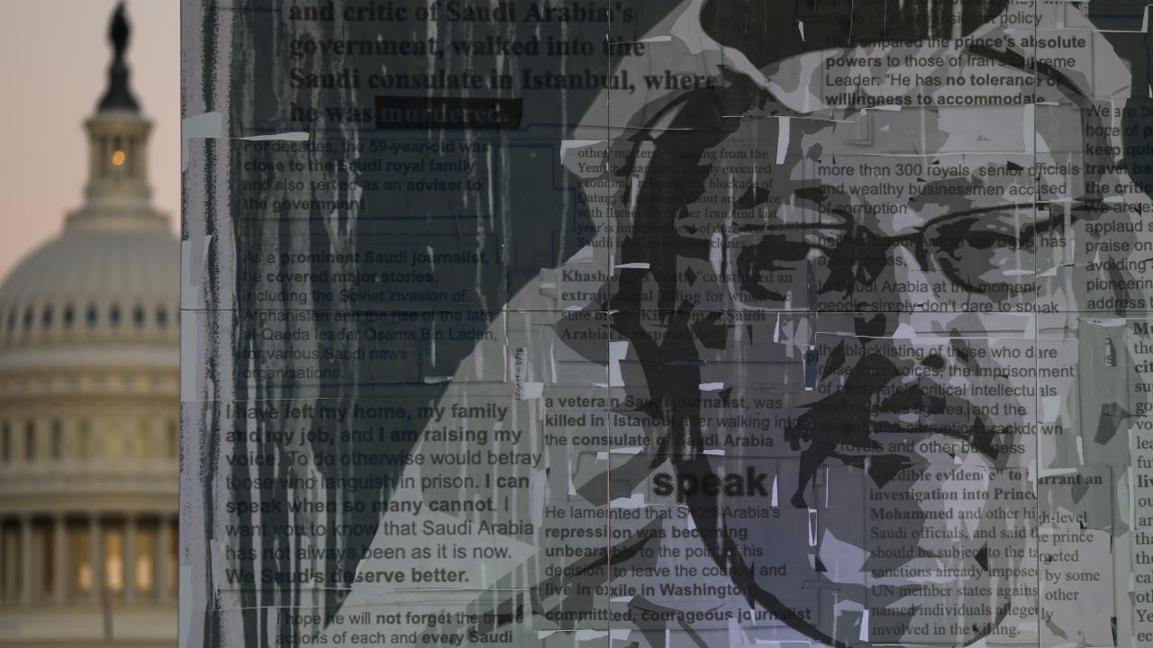 Suudi Arabistan`ın Washington Büyükelçiliği önünde eylem