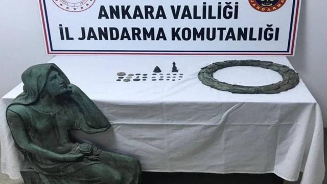 Ankarada tarihi eser kaçakçılığı operasyonu: 2 gözaltı