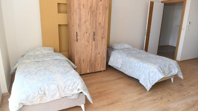Mersinde misafirhaneye dönüştürülen merkezde öğrencilere barınma imkanı sağlandı