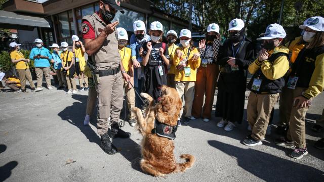 Bursada polislerden 4 Ekim Dünya Hayvanları Koruma Günü etkinliği