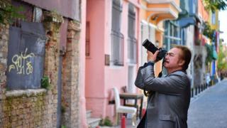 Orhan Gencebay Balat'ı fotoğrafladı