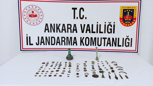 Ankarada 107 tarihi eser ele geçirildi