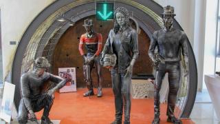 İnşaat atıkları sanat eserine dönüştü