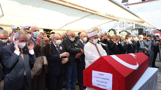 Fırat Kalkanı şehidi Tayfun Özköse son yolculuğuna uğurlandı