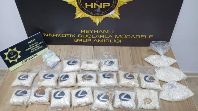 Hatayda 21 bin 600 uyuşturucu hap ele geçirildi
