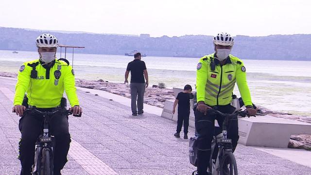 "Beyaz Kırlangıçlar" denetimde: Bisiklet yolunu kullananlara 8 bin lira ceza