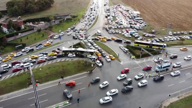 İstanbul trafiğinde Formula 1 yoğunluğu