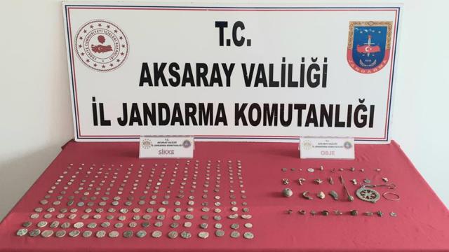 Aksarayda tarihi eser niteliğinde 279 obje ele geçirildi