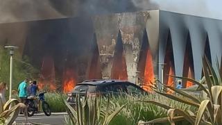 Mısır'da festival alanında korkutan yangın