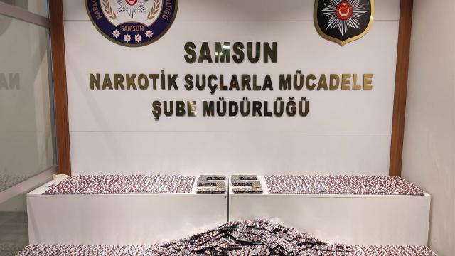 Samsunda binlerce sentetik ecza hap ele geçirildi
