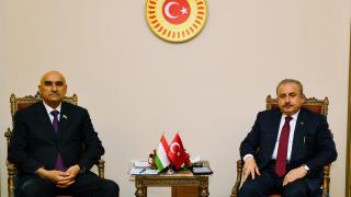 TBMM Başkanı Şentop, Tacikistan Temsilciler Meclisi Başkanı Zokirzoda ile görüştü