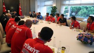 Cumhurbaşkanı Erdoğan, Ampute Futbol Milli Takımı'nı kabul etti