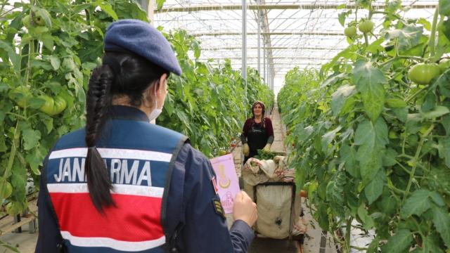 Kırşehirde jandarma ekipleri kadınlara KADESi anlattı