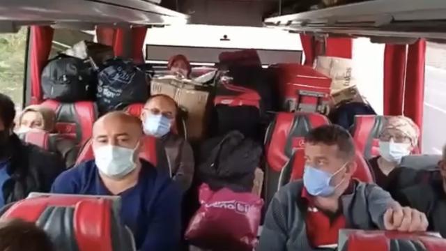 Çuvallarla dolu seyahat eden otobüs firmasına ceza