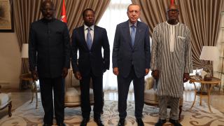 Cumhurbaşkanı Erdoğan, Togo'da üç Afrika liderleriyle bir araya geldi