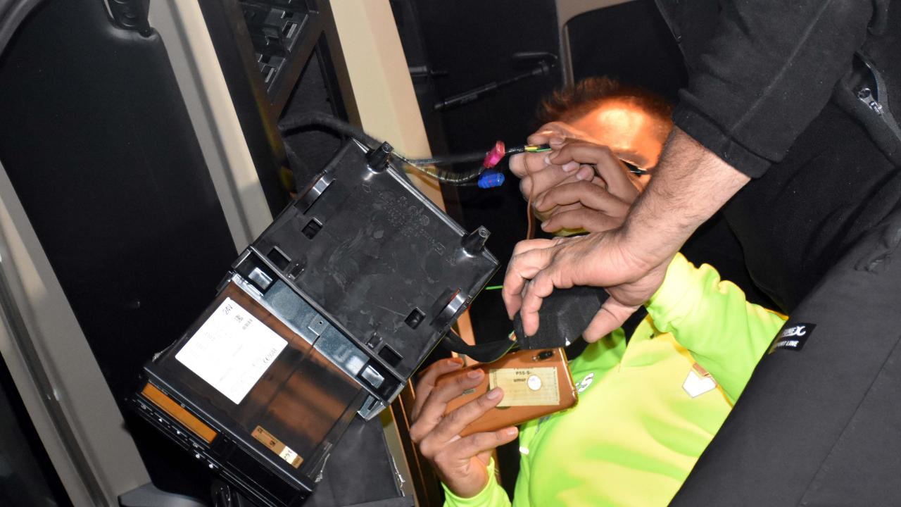 Kırıkkale'de takografa kumandalı özel düzenek yerleştiren araç sahibine ceza