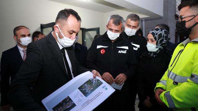 AFAD Başkanı Yunus Sezer, Rizede incelemeler yaptı