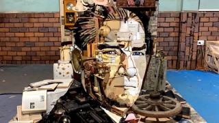 "Anamorfoz Atatürk" portresi İstanbul'da