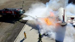 Esenboğa'da film gibi tatbikat