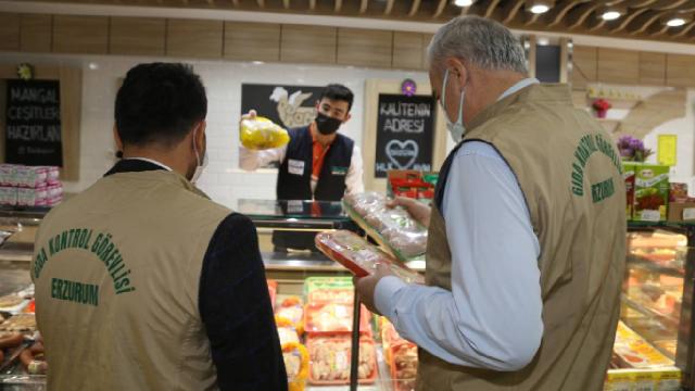 Erzurumdaki gıda denetimlerinde 79 işletmeye 822 bin lira ceza