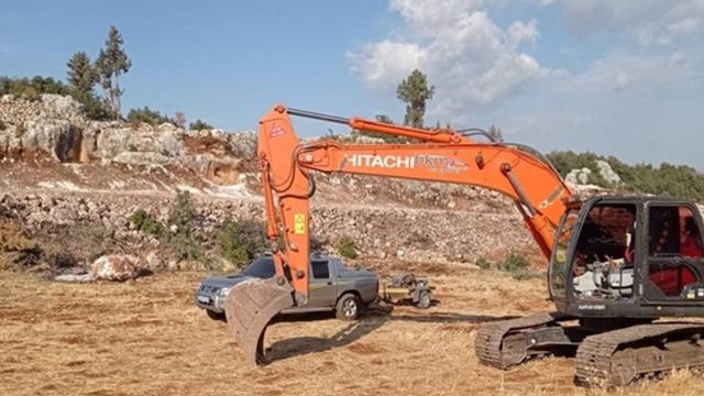 Sit alanında kaçak kazıya suçüstü: 3 gözaltı