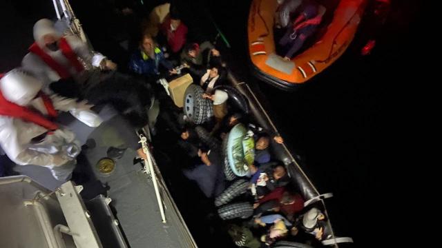 Muğlada 46 düzensiz göçmen kurtarıldı