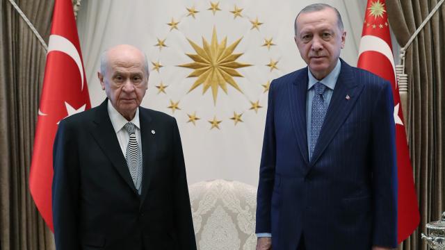 Cumhurbaşkanı Erdoğan, Devlet Bahçeliyi kabul etti
