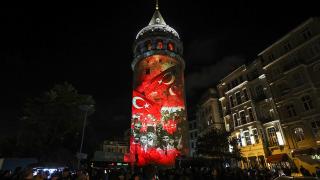 Galata Kulesi'nde 29 Ekim'e özel video