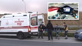 Bariyerlere çarpan motosiklet sürücüsü hayatını kaybetti