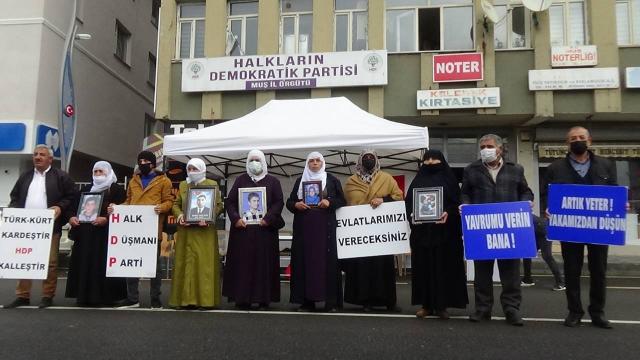 Muşta evlat nöbeti tutan aile sayısı 24e yükseldi