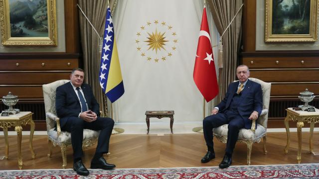 Cumhurbaşkanı Erdoğan Milorad Dodiki kabul etti