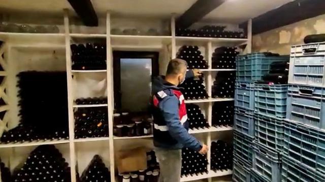 Antalyada sahte alkol operasyonu