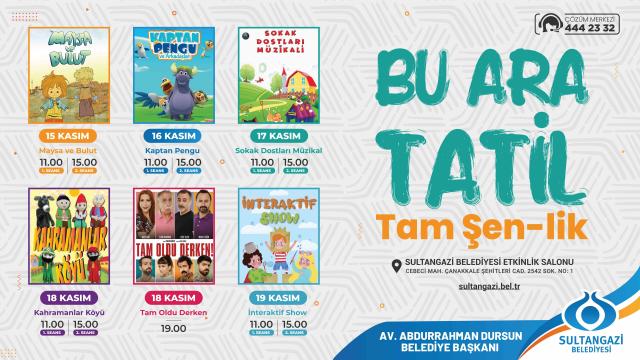 Sultangazide ara tatile özel tiyatro gösterileri