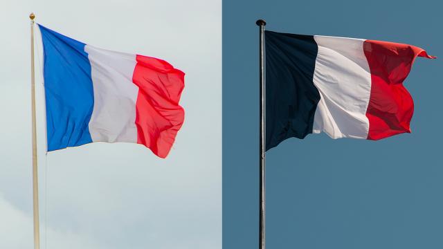Macron bayrağın rengini değiştirdi