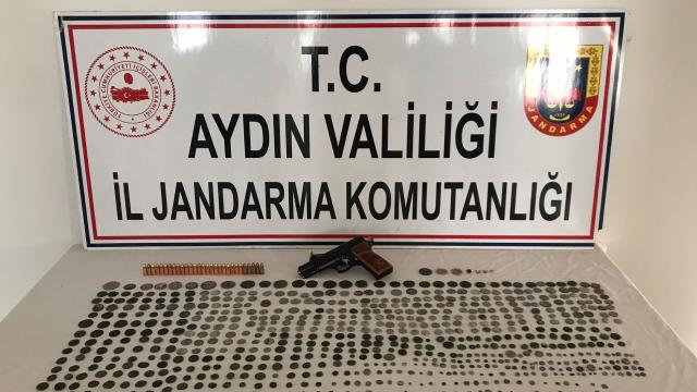 Aydında 998 sikke ele geçirildi
