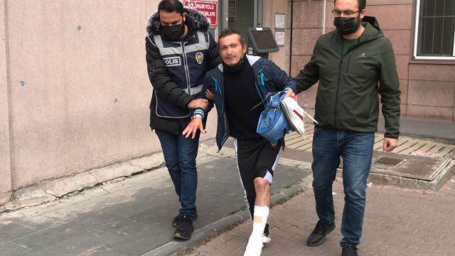 Polisten kaçarken ayağını kırdı
