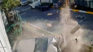 Çocukların kaçırdığı otomobil kaza yaptı