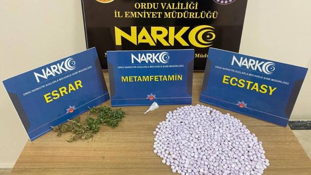 Orduda yol denetiminde uyuşturucu ele geçirildi