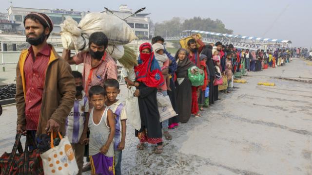 Yüzlerce Arakanlı Müslüman yine Bhasan Char Adasına gönderildi