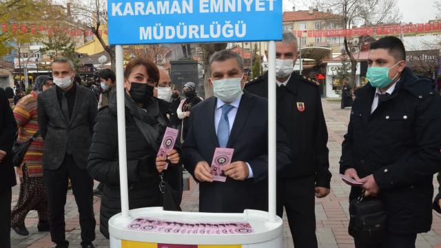 Karamanda emniyet ve jandarma kadınları bilgilendirdi