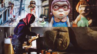 Ahşaptan masalsı heykeller