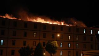 Rize'de öğrenci yurdunda korkutan yangın