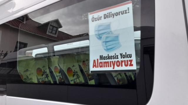 Tuncelide minibüsler maskesiz yolcu almayacak
