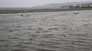 Tekirdağ'da lodos nedeniyle sahili su bastı