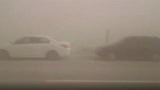 Aksaray-Adana karayolunda kum fırtınası